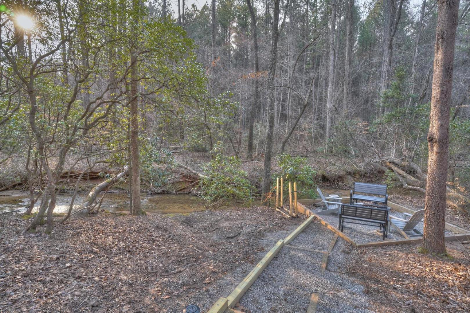 Luxury Cabin Sleeps 8 With Creekside Fire Pit Near Helen Ga Cleveland Esterno foto